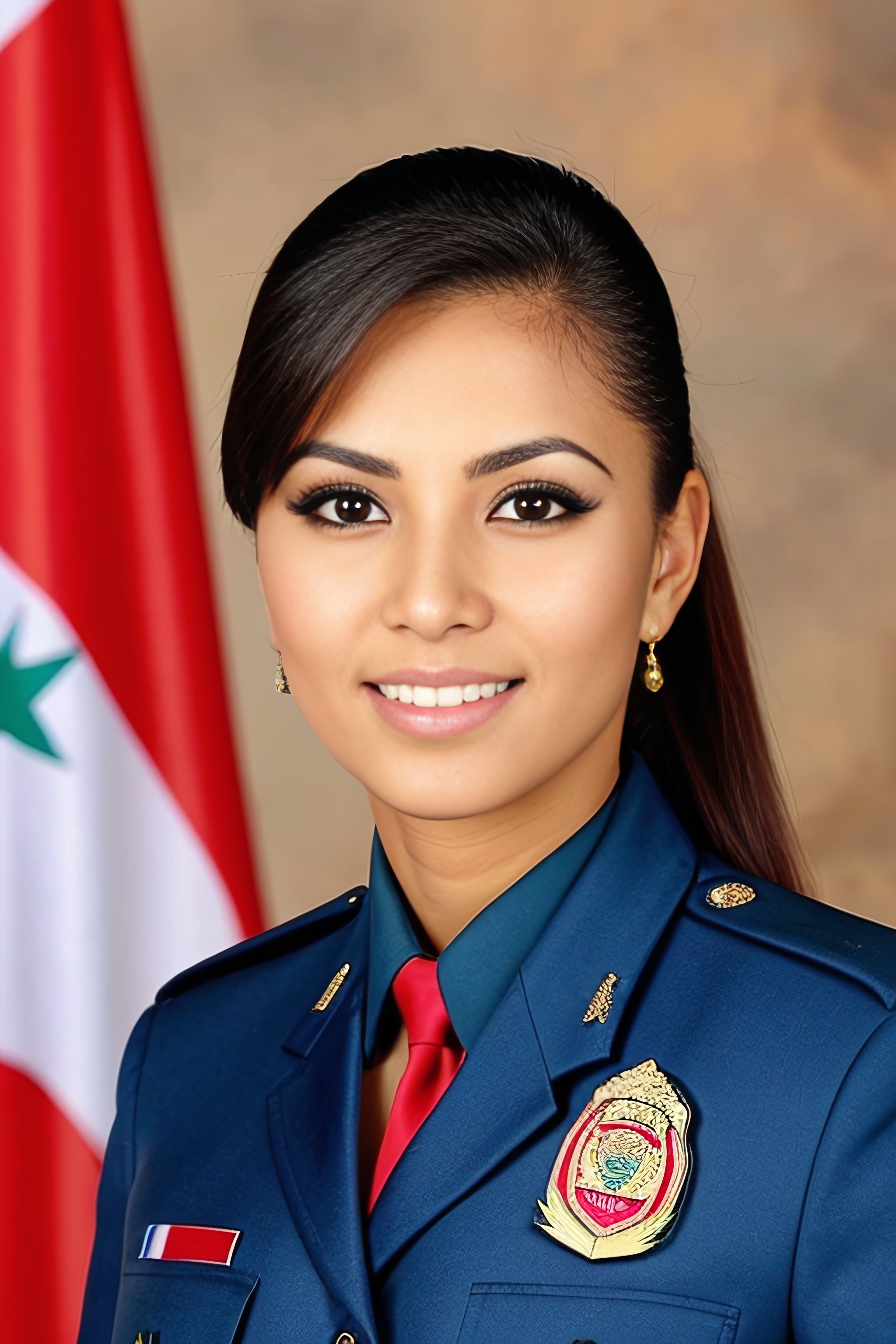 Portrait generated with Stable Diffusion.